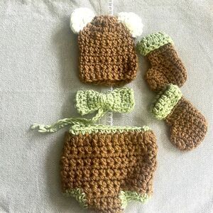 Hand Knit Baby Outfit